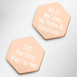 AOML- Silver Hexagon Stud Earrings