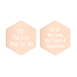 AOML- Silver Hexagon Stud Earrings